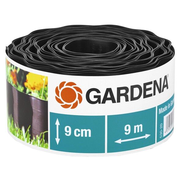 GARDENA(ガルデナ/ガルディナ) 花壇エッジング フェンス ブラウン 9cm ブラウン 00530-20 1点
