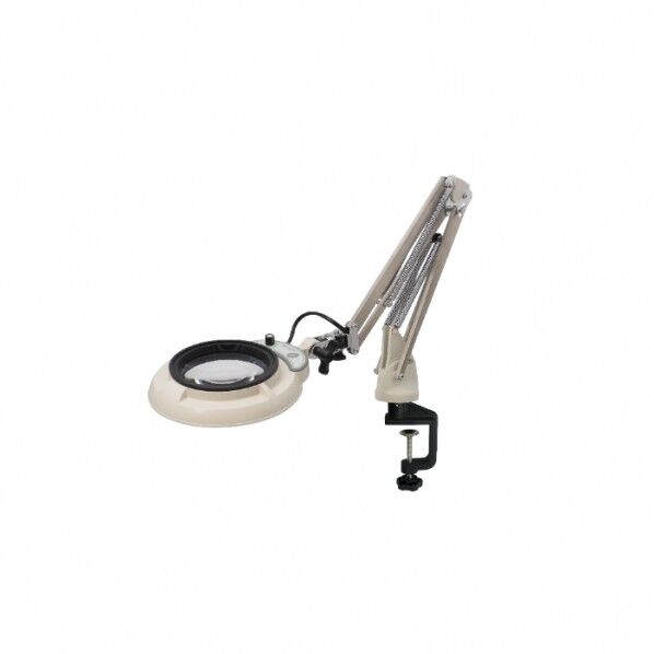 フルスペクトルLED照明拡大鏡 コンパクトフリーアーム式 クランプ取り付け式 レンズ無し ENVL6K-CF 1台