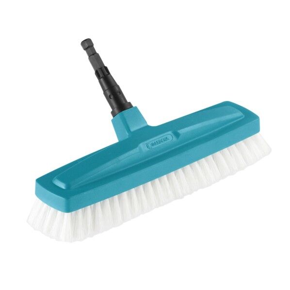 コンビシステム 床洗浄ブラシ 屋内掃除用 30cm ターコイズブルー 03639-20 1点