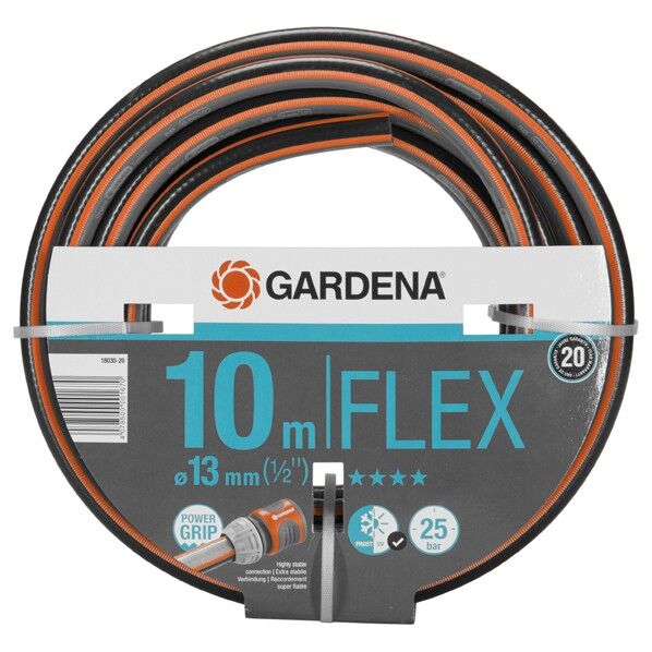 GARDENA(ガルデナ/ガルディナ) コンフォートFLEXホース 13mm(1/2インチ) 長さ10m オレンジ/黒 18030-20 1点