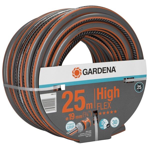 GARDENA(ガルデナ/ガルディナ) コンフォート HighFLEXホース 19mm(3/4インチ) 長さ25m オレンジ/黒 18083-20 1点...
