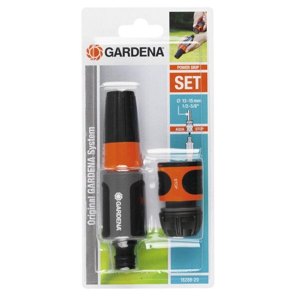 GARDENA(ガルデナ/ガルディナ) スプレーノズル 止水用コネクター セット オレンジ/グレー 18288-20 1点