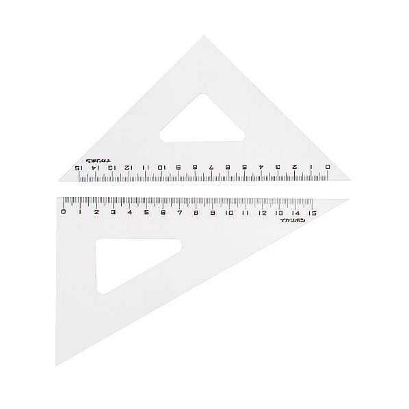 ニューアクリル三角定規18cm 78597 1