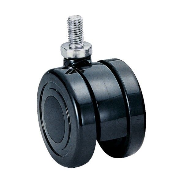 ナイロン車輪 60径 許容荷重150kgf 黒 TY60N16L-25 1点