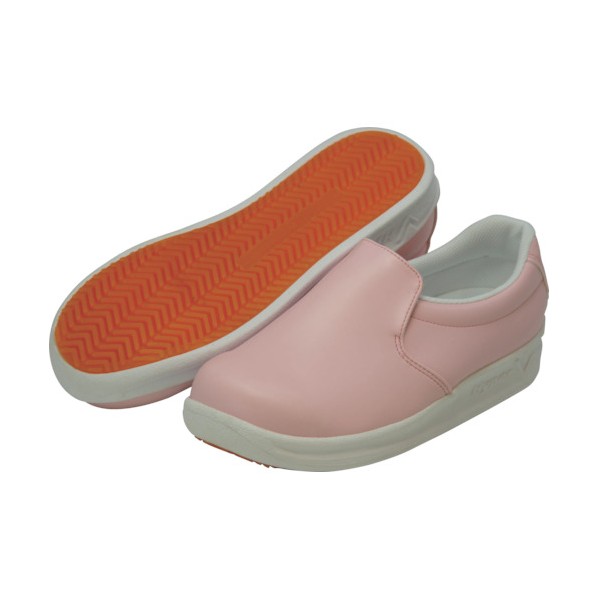 耐滑厨房シューズ ピンク 24.0cm V5000PK-24.0 1点