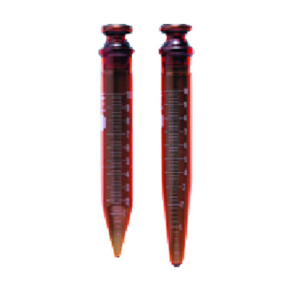 透明共通沈澱管15mL茶105H10本 121-04-53-53 10本