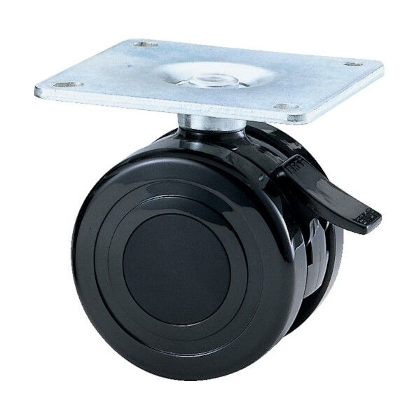 ナイロン車輪 75径 許容荷重170kgf 黒 TY75KS 1点