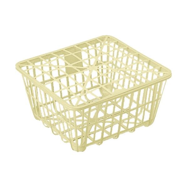 竹の子篭F型(本体+フタセット) 102000 クリーム