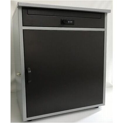 宅配ボックス リシム 本体:シルバー 扉:ブラウン W415xD325xH580mm THB-258 1