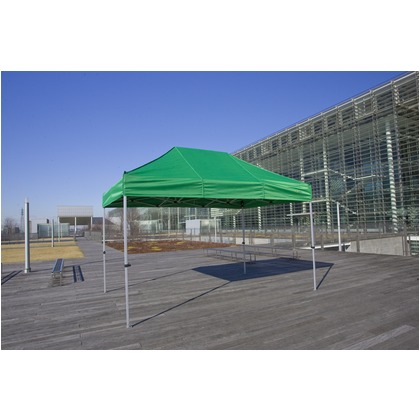 かんたんてんと３(スチール&アルミ複合フレーム) 緑 2.4m×3.6m KA／4W 1