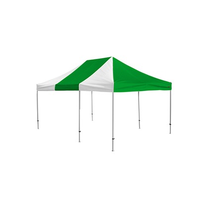 かんたんてんと3(スチール&アルミ複合フレーム) 緑(オプション色) 3.6m×5.4m KA/10W 1