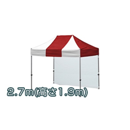 かんたんてんと3一方幕 水色(オプション色) 2.7m kaw27 1