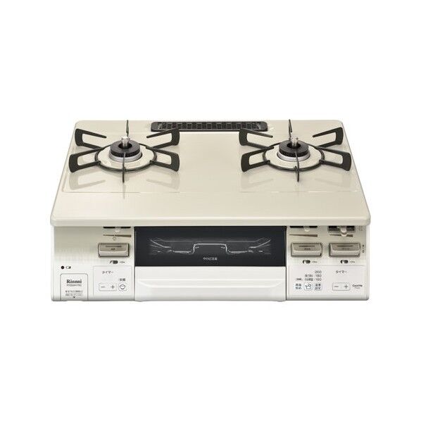 テーブルコンロLAKUCIEfine(ココットP付属) クリスタルC/クリームベージュ/ホワイトトーン RT66WH7RG-CWR 1点