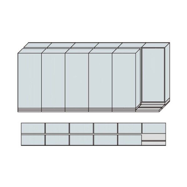 NW型並行移動書庫用ベース W5490×D840×H2222 MNW-2621-BB 1点