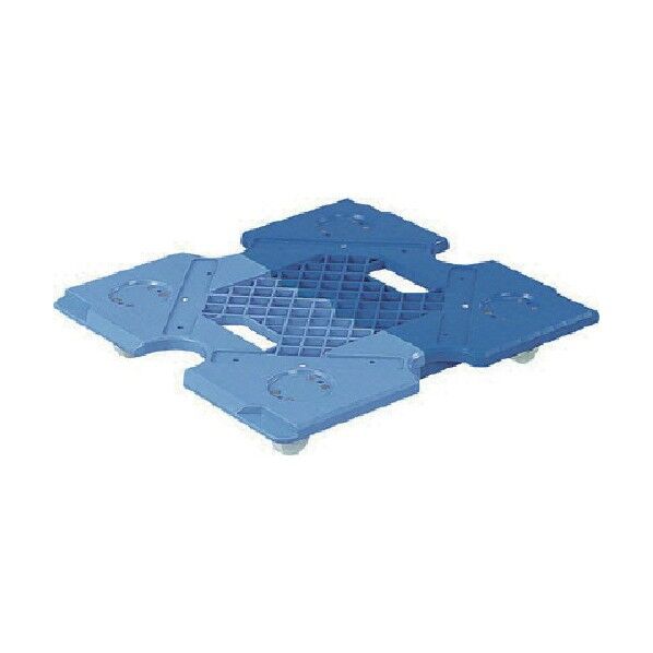 折りたたみコンテナー用台車 802440 サンキャリーPーPブルー/ライトブルー