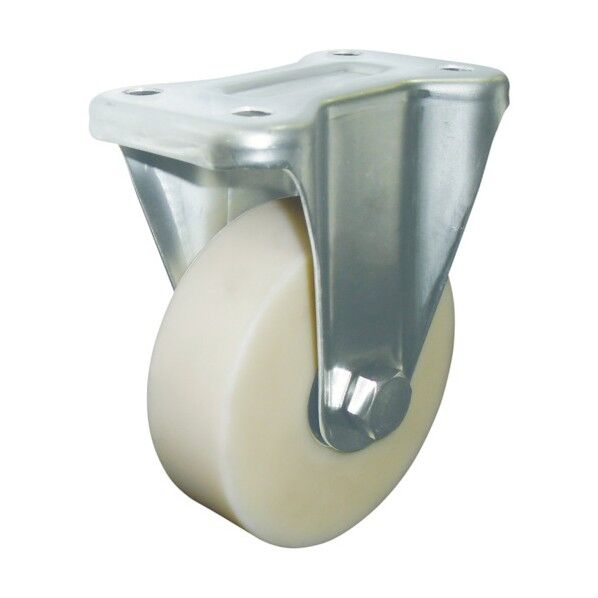 帯電防止MCナイロン車輪(ベアリング入)固定金具付 EMC-K100AS 1点