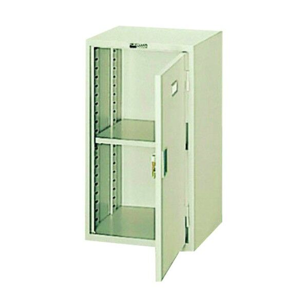 21814)MS 片開き書庫 SS-102N LGY 1点