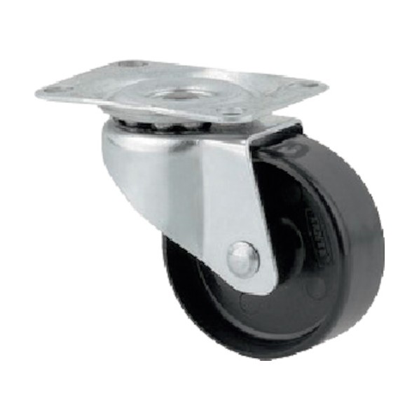 プレート式キャスターCOMPACTA(ナイロン車) 自在式 1430POI025P60-35X30 1点