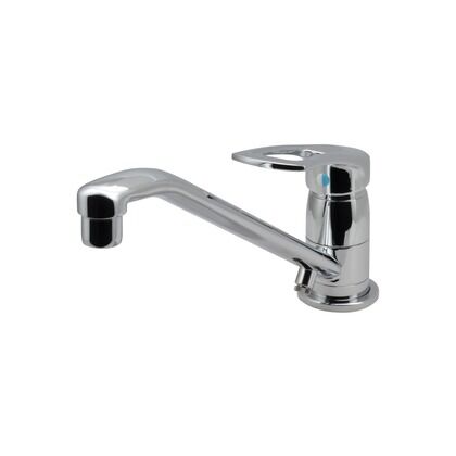 赤札見つけ シングルレバー混合栓 キッチン用 (台付 取付穴径30~47ミリ 寒冷地用)