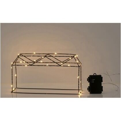 電池式　クラフトモチーフ シャンパンゴールド 幅30cm×奥行10cm×高さ16.5cm LBI-3D02 1