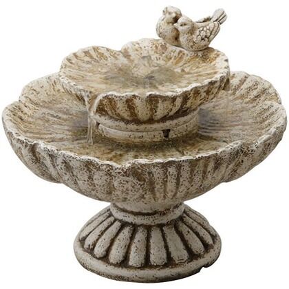 ソーラーファウンテン バードバス 幅380×奥行380×高さ330mm STF-R02 1