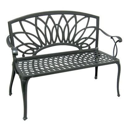 アル・カウン　ベンチ ブラック 幅1190×奥行600×高さ920ｍｍ GSTY-12B 1