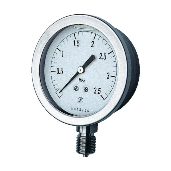 長野計器 グリセリン入圧力計 圧力レンジ(MPa):0.0~35.00 GV51-133-35.0MP 1点