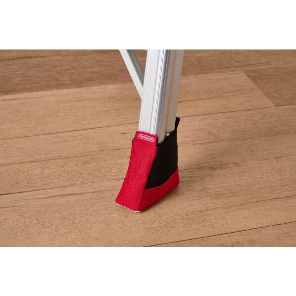 長谷川工業 脚立ソックス フィット ブラック×レッド RCK-F 4個入...