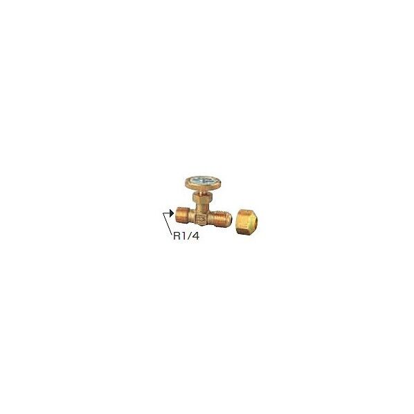 東洋アルチタイト産業 送油バルブ ミニチュアバルブ1/4(フレアーナット付) OH6(OMV-771-4) 1個