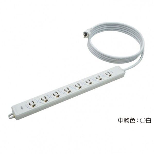 横形OA用抜け止め接地タップ8コ口 ランプ、マグネット付 VCTF1m接地プラグ付 MR7908TJ1 1個