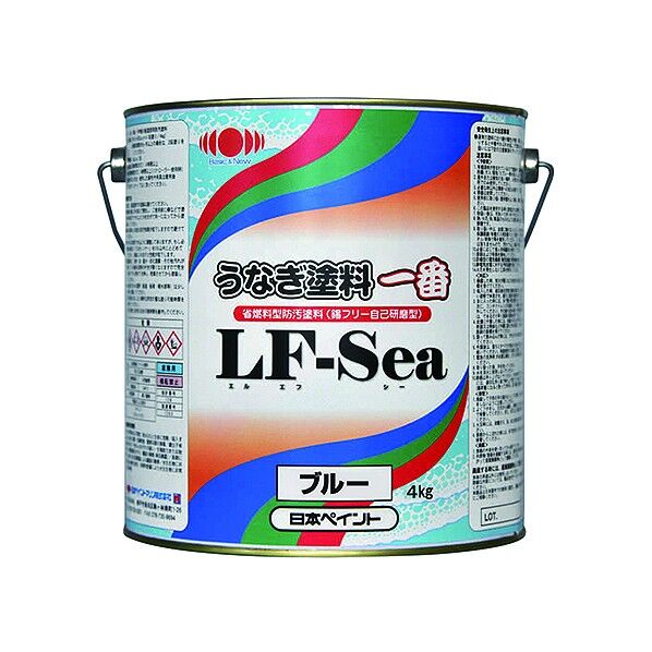 うなぎ塗料一番 LF-SEA ブルー 4kg 1缶