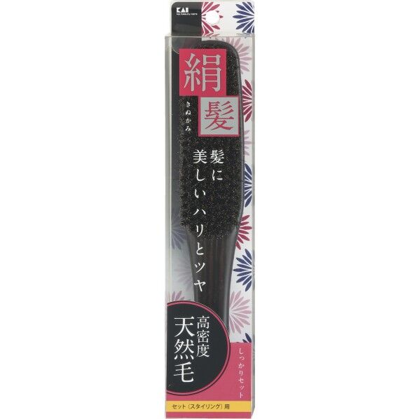 貝印 天然セットブラシ 絹髪 L #000KQ1540 1個