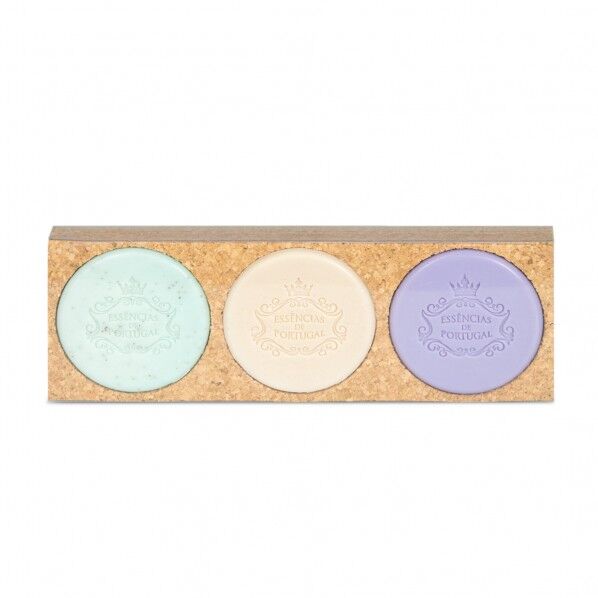 ラウンドソープコルクパック LA+RE+VI 50g×3 3個