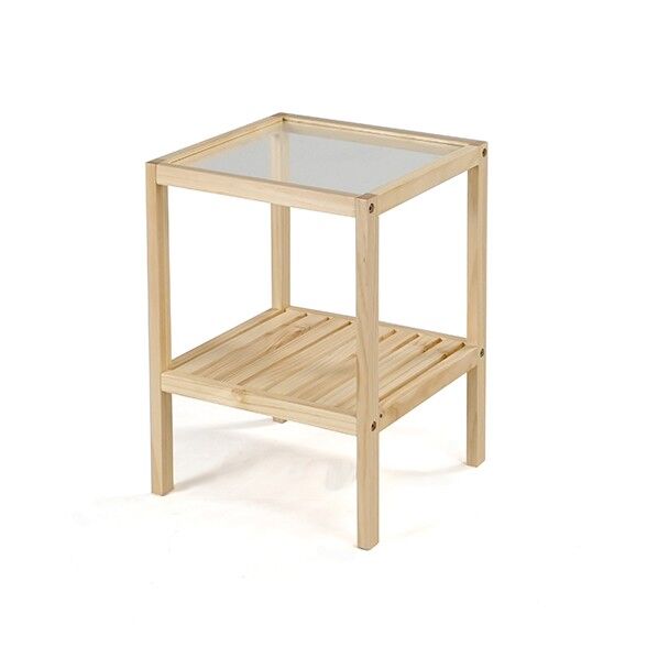 ガラスサイドテーブル