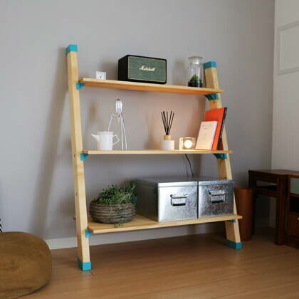 2×4立て掛けシェルフ ブラック AP-3007B 1個