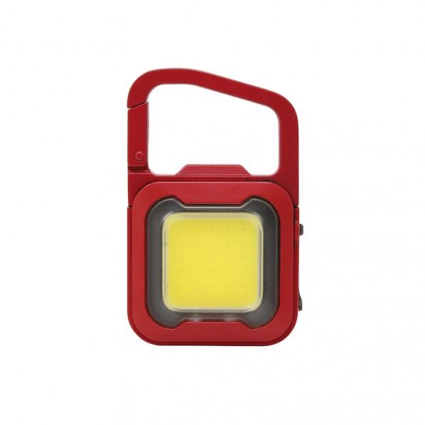 充電式スーパーフラッシュライト6W レッド COB-WL007R 1個