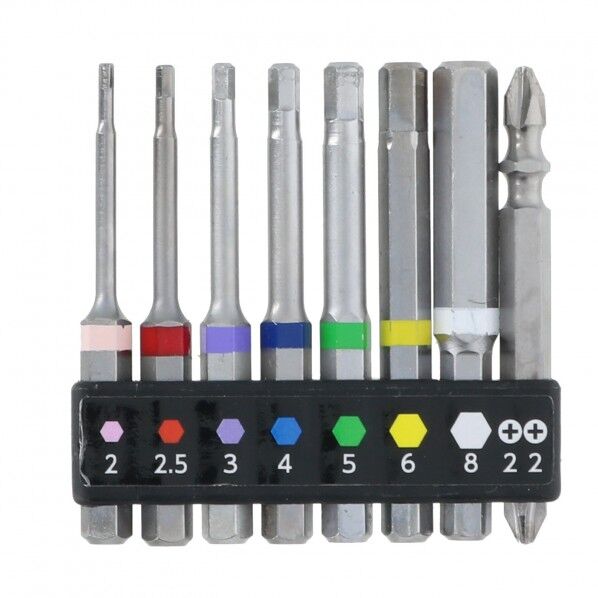 六角軸 六角ビットセット 8本組 H130×W90×D12(mm) 1本