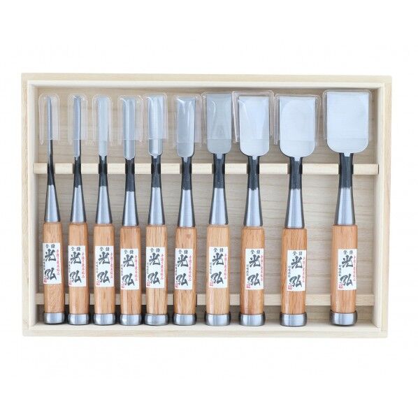 高儀 追入のみ(ヤスキ鋼)赤樫柄木箱入 10本組...