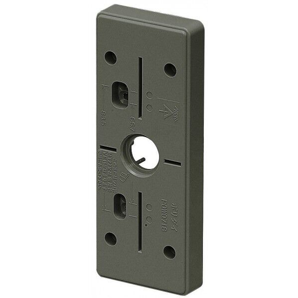 未来工業 ポリ台（照明器具取付用プラスチック絶縁台） ライトブラウン POW-0813LB 1