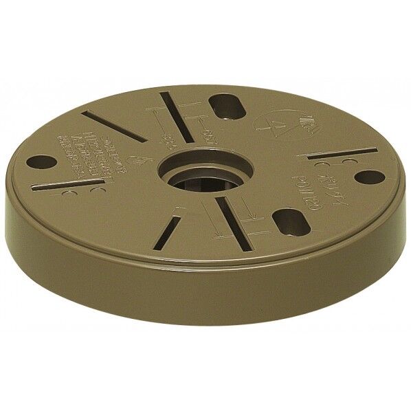 未来工業 ポリ台（照明器具取付用プラスチック絶縁台） ライトブラウン POW-120LB 1