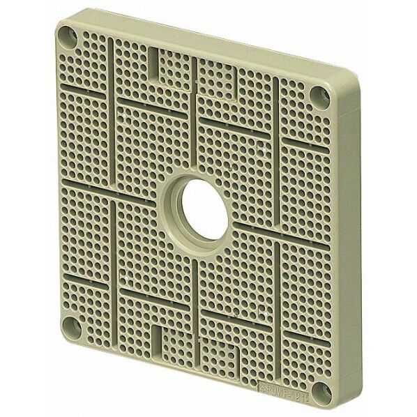 ポリ台(取付自在型)照明器具取付用プラスチック絶縁台 ベージュ POWF-1212J 1