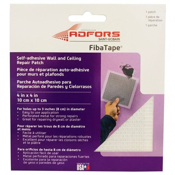 ファイバーテープ メタルパッチ 10cm×10cm 3545510010 1個