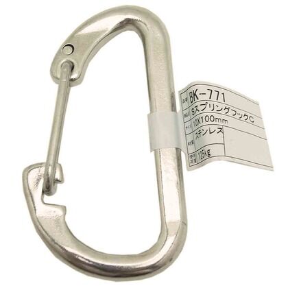 SスプリングフックC 規格:10X100mm BK-771 1個