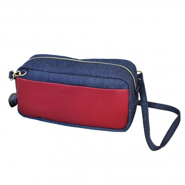 ヤマコー ＃79453 デニムセカンドバッグ ワイン