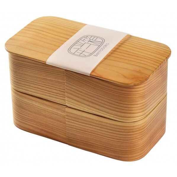 ヤマコー #80186 日本の弁当箱長角二段箱入