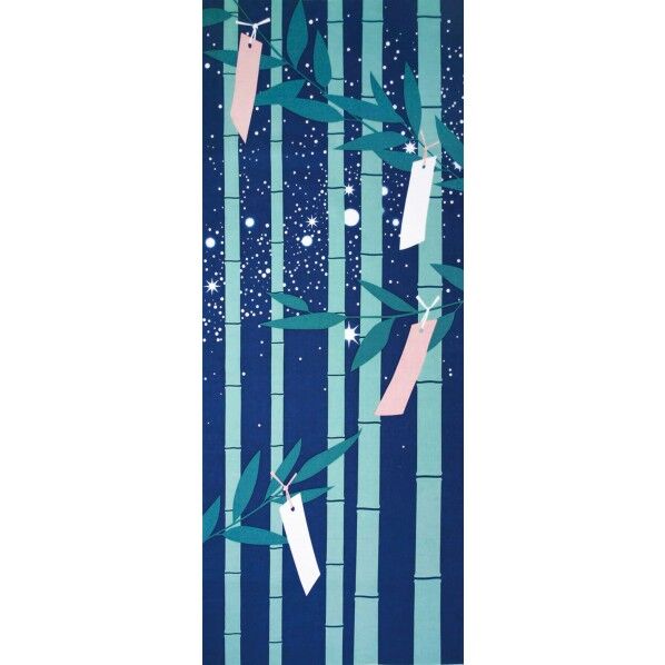 ヤマコー ＃87552 四季彩布てぬぐい 七夕