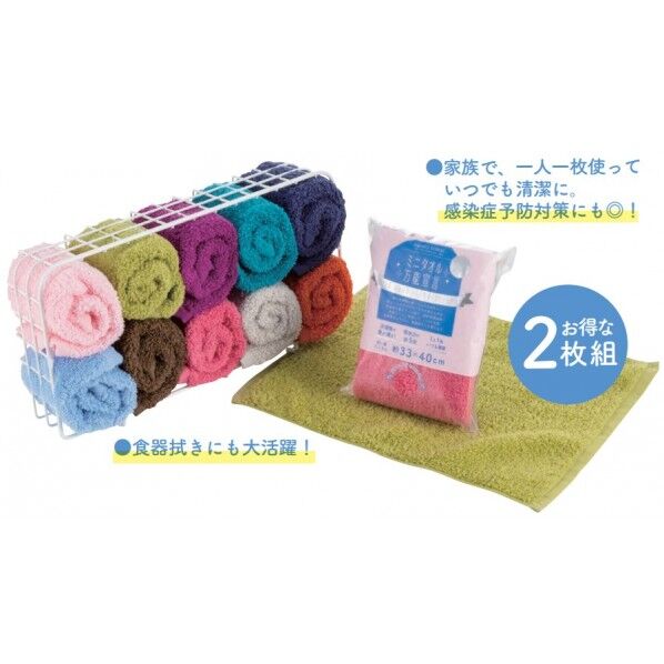 ミニタオル万能宣言 ガーリー系2枚組