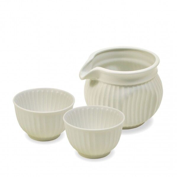 ヤマコー #79725 SOGIぐいのみ徳利3点セット白