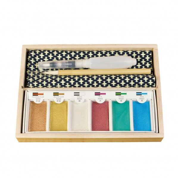 ヤマコー ＃79289 写人メタリックスケッチセット桐箱入