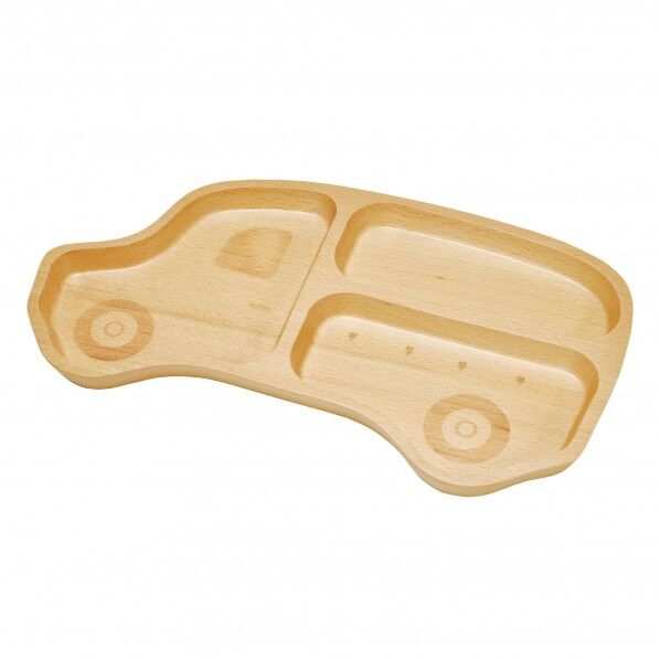 ヤマコー ＃79405 木製キッズトレイ くるま